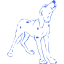 royal blue dog 16 icon