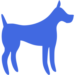 Royal blue dog 31 icon - Free royal blue animal icons