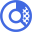 royal blue donat chart icon