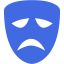 royal blue drama icon