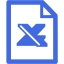 royal blue excel 2 icon