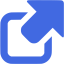 royal blue external link icon