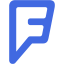 royal blue foursquare 2 icon