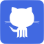 royal blue github 8 icon