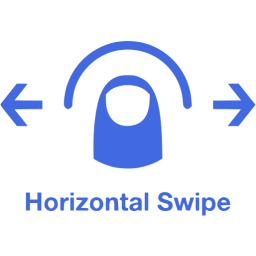 horizontal swipe 2 icon