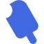 royal blue ice cream icon