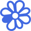 royal blue icq 6 icon