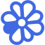 royal blue icq icon