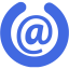 royal blue inbox 8 icon