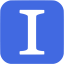 royal blue instapaper icon