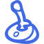 royal blue joystick 5 icon