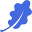 royal blue leaf 2 icon