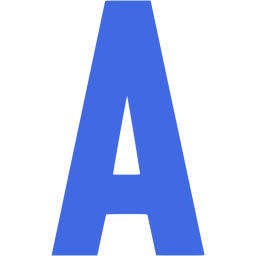 Royal blue letter a icon - Free royal blue letter icons