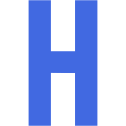 Royal blue letter h icon - Free royal blue letter icons