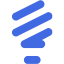 royal blue lightbulb icon