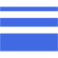 royal blue line width icon