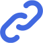 royal blue link 7 icon