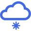 royal blue little snow icon