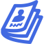 royal blue magazine icon