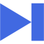 royal blue media step forward icon