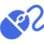 royal blue mouse icon