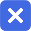 royal blue multiply icon