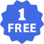 royal blue one free icon