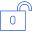 royal blue padlock 11 icon