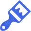 royal blue paint brush icon