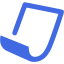 royal blue paper icon