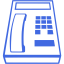 royal blue phone 35 icon