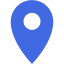 royal blue pin 8 icon