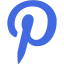 royal blue pinterest 6 icon