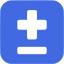 royal blue plus minus icon