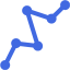 royal blue polyline icon