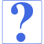 royal blue question mark 8 icon