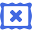 royal blue remove image icon