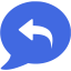 royal blue response icon