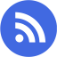 royal blue rss 4 icon