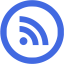 royal blue rss 5 icon