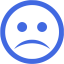 royal blue sad icon