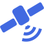 royal blue satellite icon