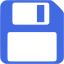 royal blue save icon