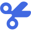 royal blue scissors 7 icon