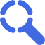 royal blue search 16 icon