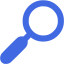 royal blue search 2 icon