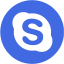 royal blue skype 4 icon