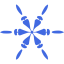 royal blue snowflake 39 icon