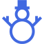 royal blue snowman icon