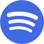 royal blue spotify icon